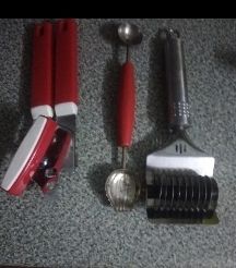 Pinzas para para servir la comida de plata