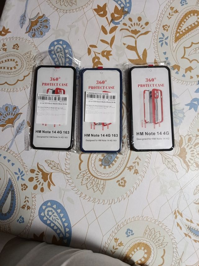3 Fundas Xiaomi Redmi Note 14 4G de 163 mm.