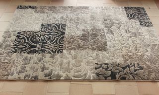 Alfombra salón moderna beige-marrón