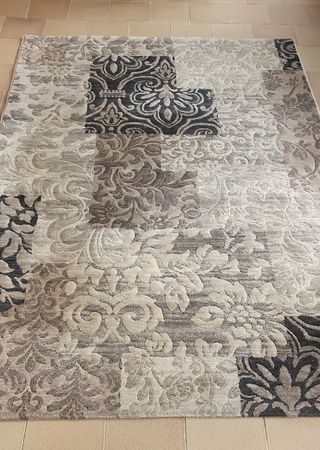 Alfombra salón moderna beige-marrón