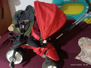 Triciclo infantil rojo Evolution 3 en uno 