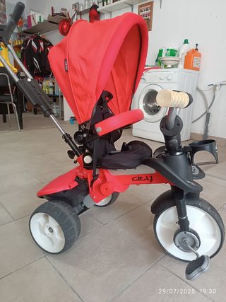 Triciclo infantil rojo Evolution 3 en uno 