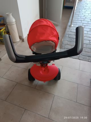 Triciclo infantil rojo Evolution 3 en uno 