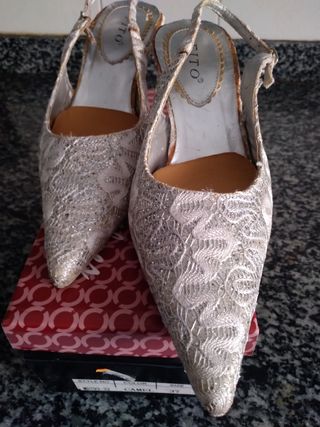Zapatos FITO plata mujer
