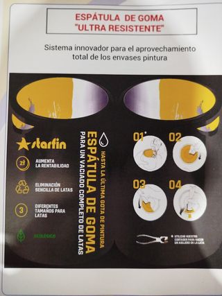 Espátula Goma Starfin - Pintura