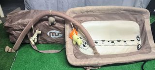 Cuna viaje MS + Arco juegos + Cambiador