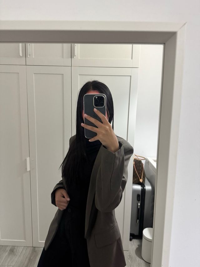 Blazer marrón - Cuello esmoquin