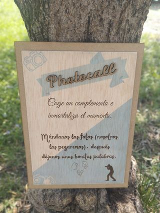 Cartel photocall bodas o eventos
