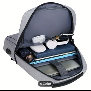 Mochila negra viaje 41x12x30