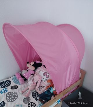 Dosel cama niña rosa