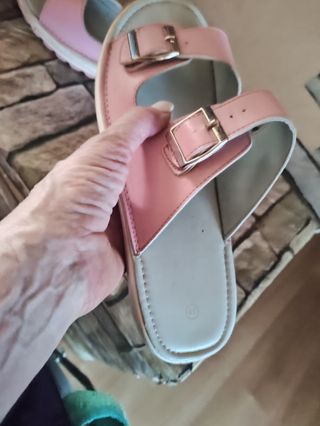 Chanclas rosa verano mujer