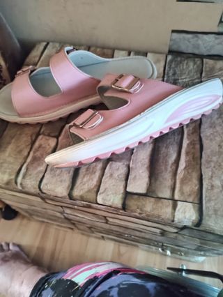 Chanclas rosa verano mujer