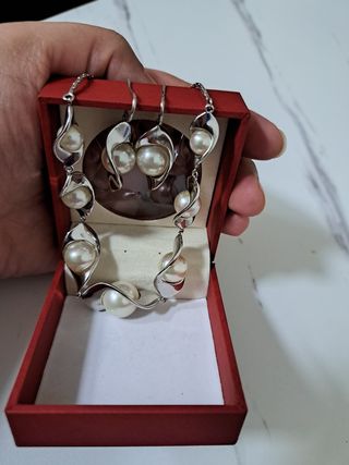 Juego Joyas Majorica Perla