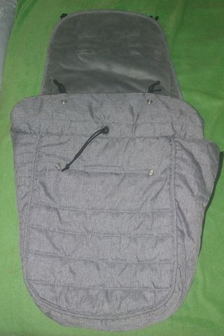 Saco de coche capota y silla bebé gris 