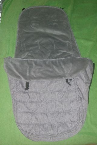 Saco de coche capota y silla bebé gris 