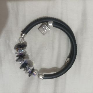 Bracciale Rebollo nero cristalli