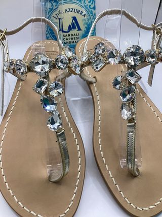 Modello christal Luce azzurra con swarovski 