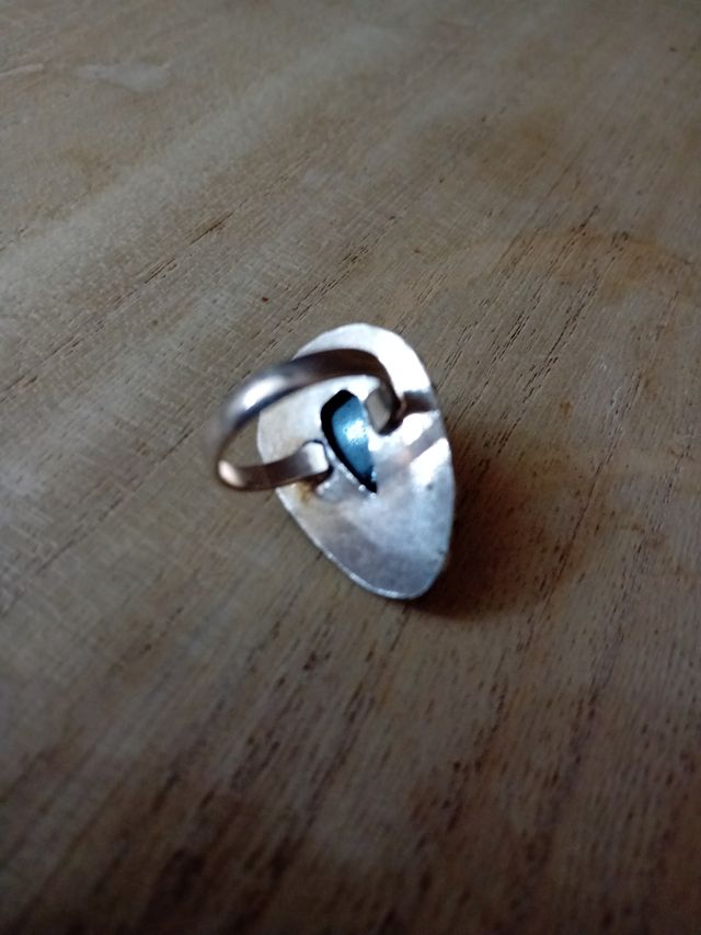 Anello argento  pietra onice nero