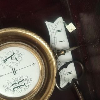 Orologio tedesco Biedermeier antico