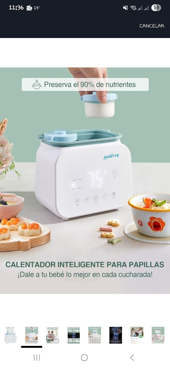 Esterilizador/Calienta biberones Koste
