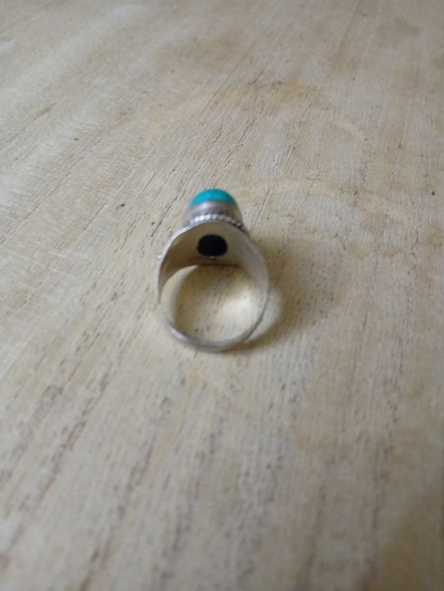 Anello argento 925 turchese uomo