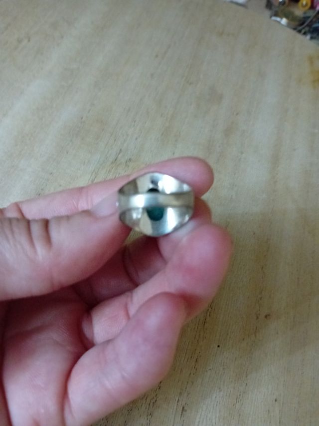 Anello argento 925 turchese uomo