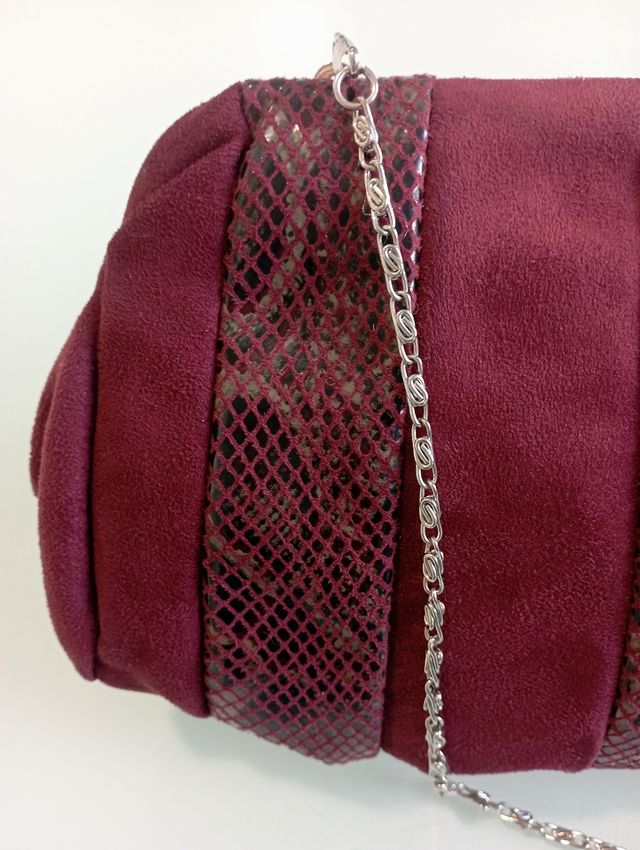 Bolso bandolera granate