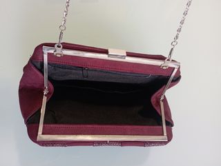 Bolso bandolera granate