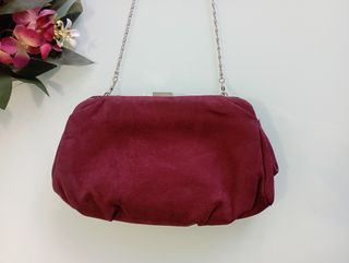 Bolso bandolera granate