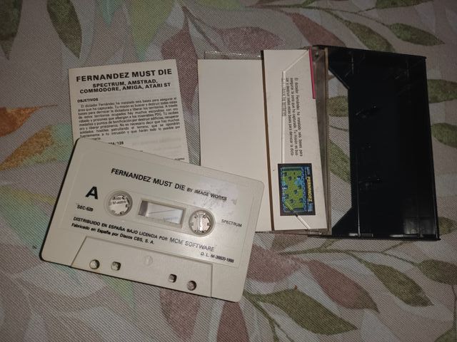 Juego Fernandez Must Die de Spectrum (Cassette)
