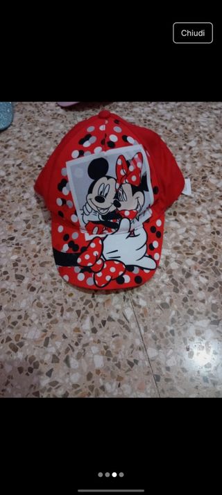 Berretto Minnie Rosso a pois