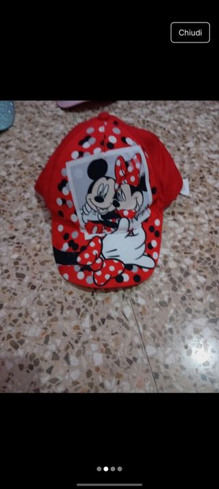 Berretto Minnie Rosso a pois