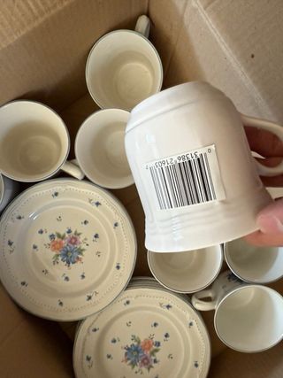 Juego café vintage 8 tazas