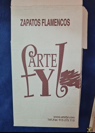 Zapatos Baile Flamenco T39.5 - 40 Negros 