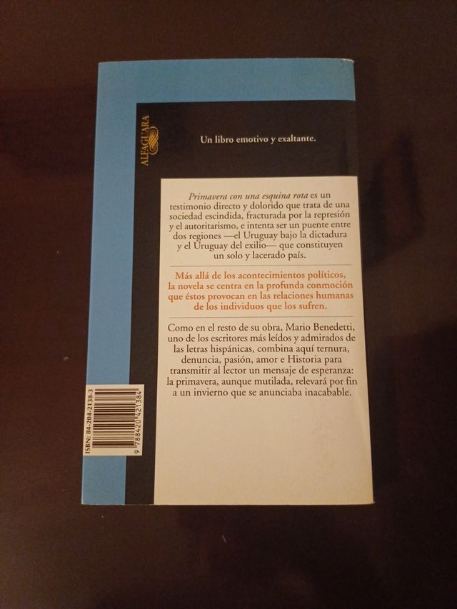 PRIMAVERA CON UNA ESQUINA ROTA - ALI101 (LITERA...