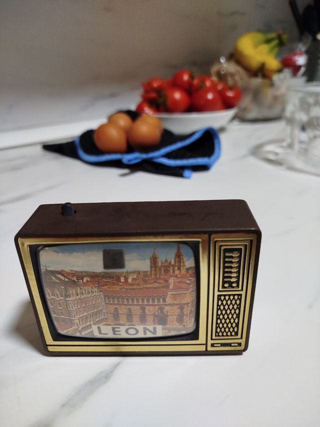 Mini TV León Souvenir imágenes diapositivas