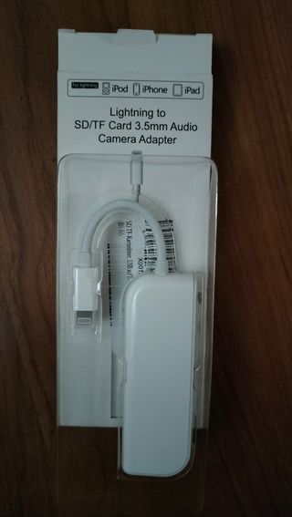 Adaptador Lightning a SD/TF, audio 3.5mm