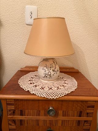 Lámpara de noche - Beige y blanca