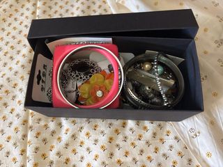 Set Gioielli donna rosa e argento