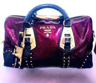 Bolso Prada Burdeos Piel