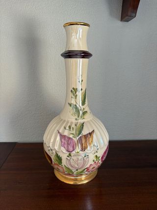 Jarrón porcelana pintado a mano