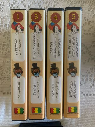 VHS Willy Fog y D’Artacán: 4 películas