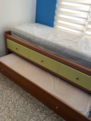 Cama Doble + Colchón Nuevo Viscoelástica SOLO HOY!