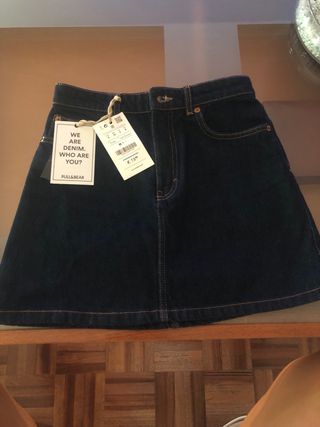 Falda Vaquera Pull&Bear - Talla S