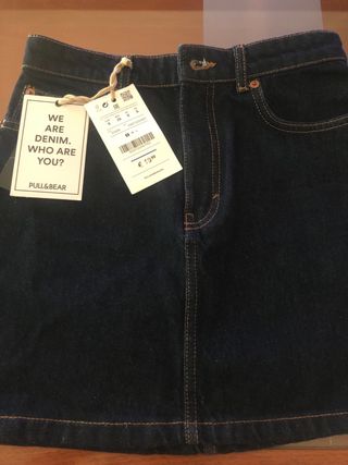 Falda Vaquera Pull&Bear - Talla S