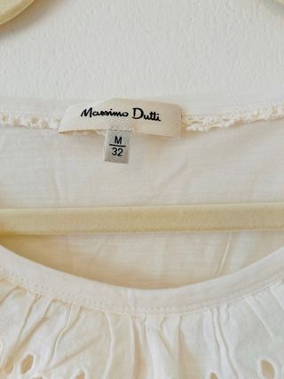 Camiseta Massimo Dutti blanca - Talla M