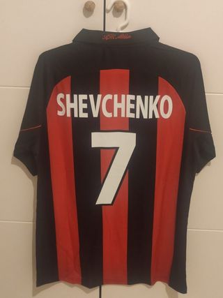 Camiseta AC Milan Shevchenko 7 Retro. Talla L