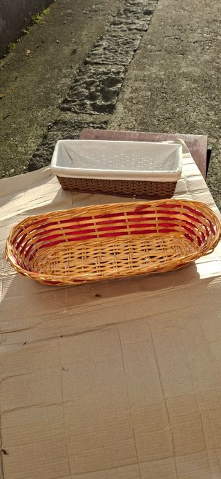 Cestini vimini ovali - Rosso&Marrone 4 euro cad