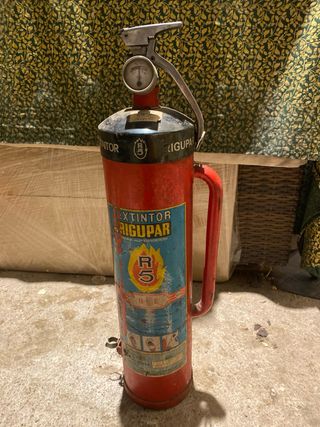 Extintor Rigupar antiguo sllo 1988