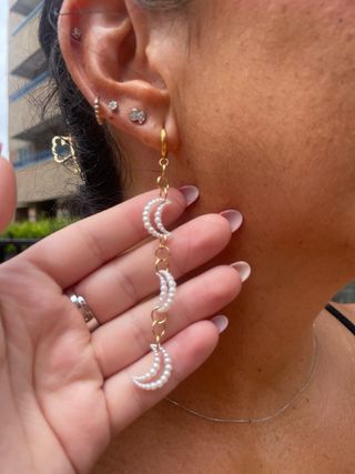 Pendientes Lunitas Acero Inoxidable